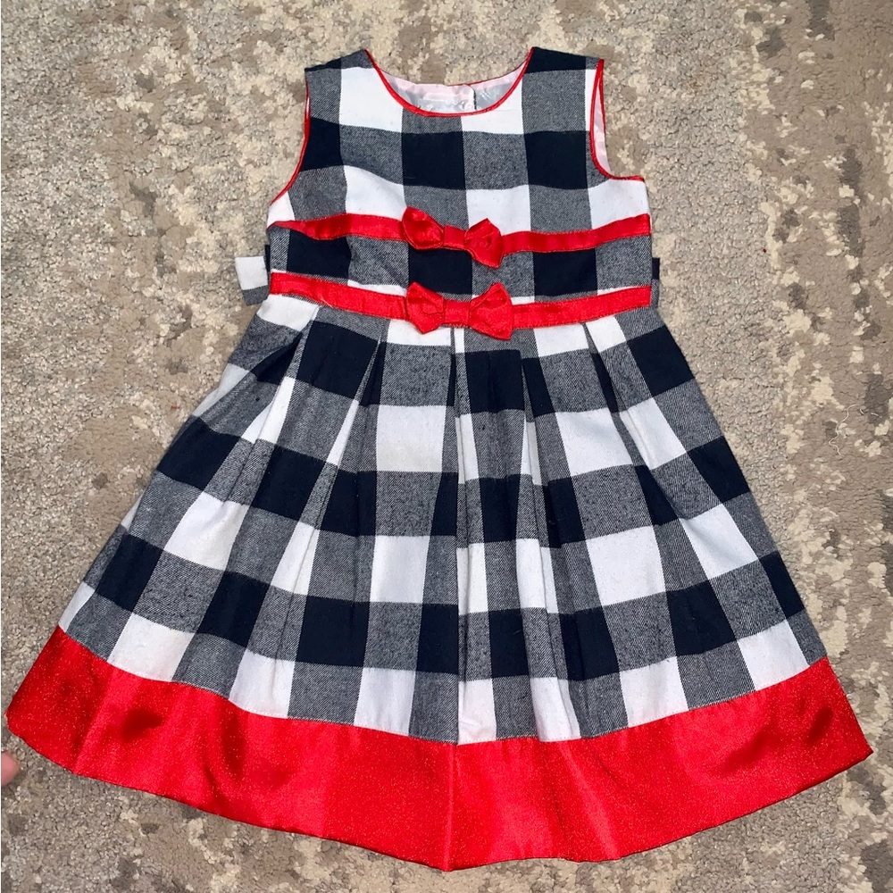9-12M Joe-Ella Buffalo Plaid Dress